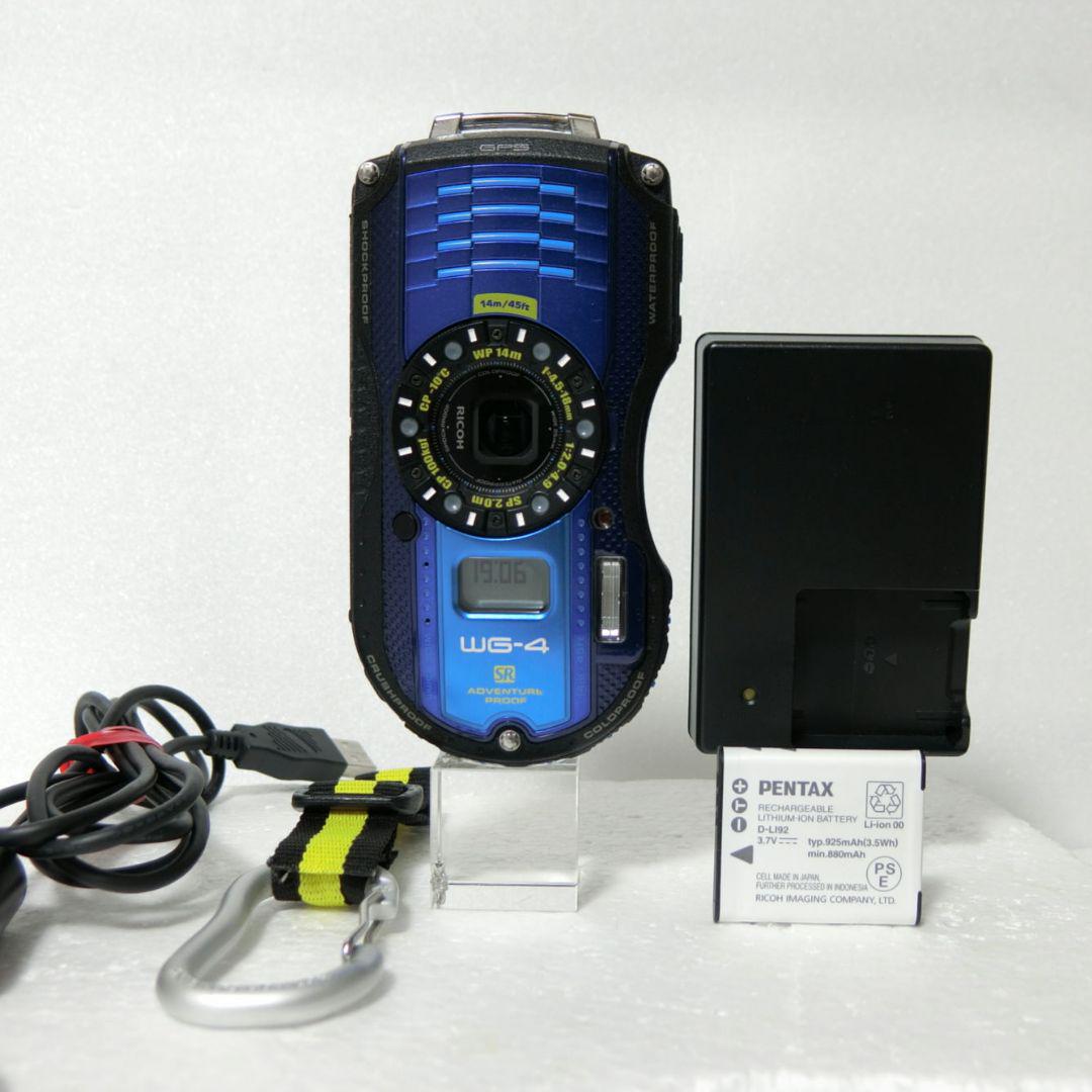【GPS搭載】リコー　WG-4 GPS　別売充電器付属　解放F値2.0