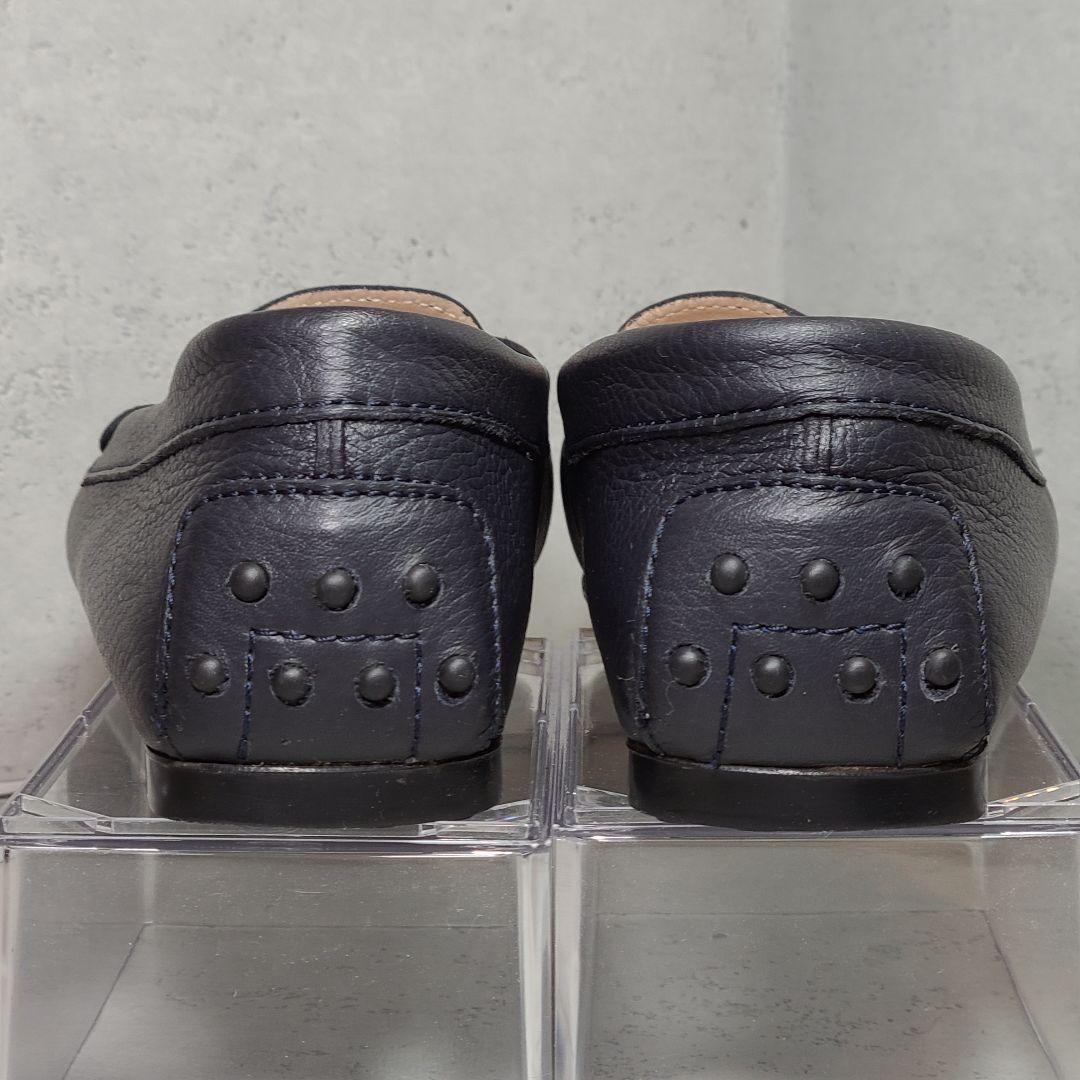 美品✨【TOD'S】トッズ　ドライビングシューズ　シボ革　濃紺