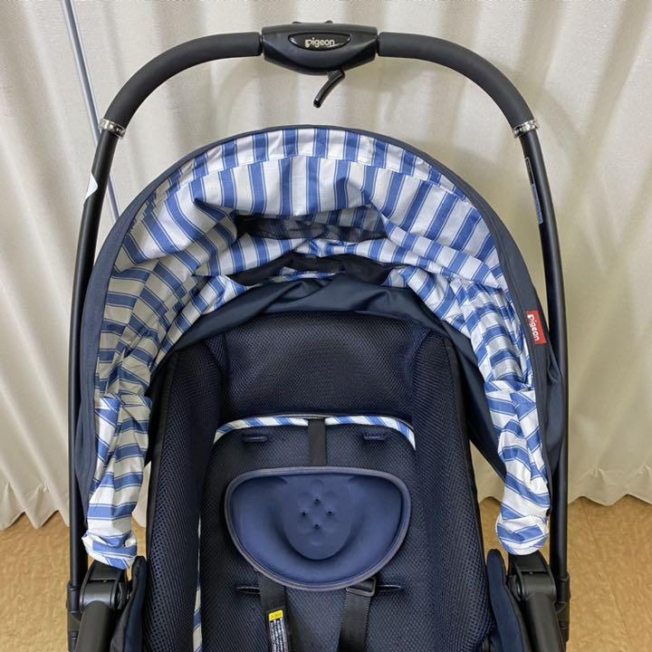 ますが クリーニング済 美品 ピジョン ランフ RA8 オート4キャス ハイシート ACNQE-m81052346111 ランフィ
