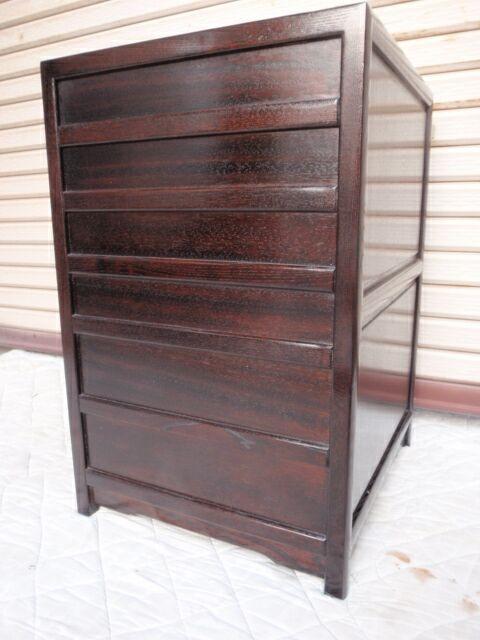 総無垢!新品♪民芸チェスト 楡の6段引き出し 和風民芸家具 和箪笥 検索/ケヤキ 画像8