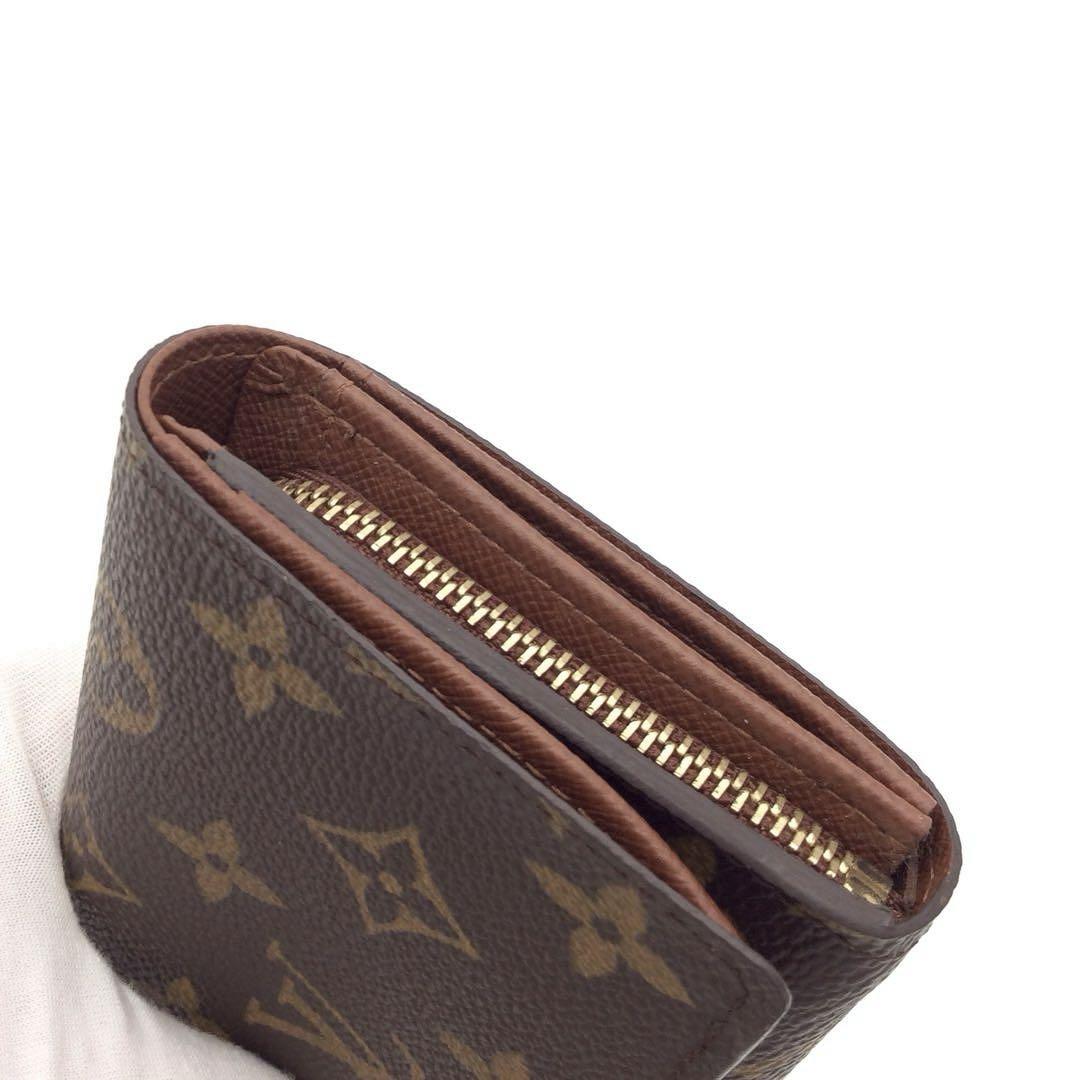 定番 極美品 ルイヴィトン モノグラム 二つ折り財布 トレゾール