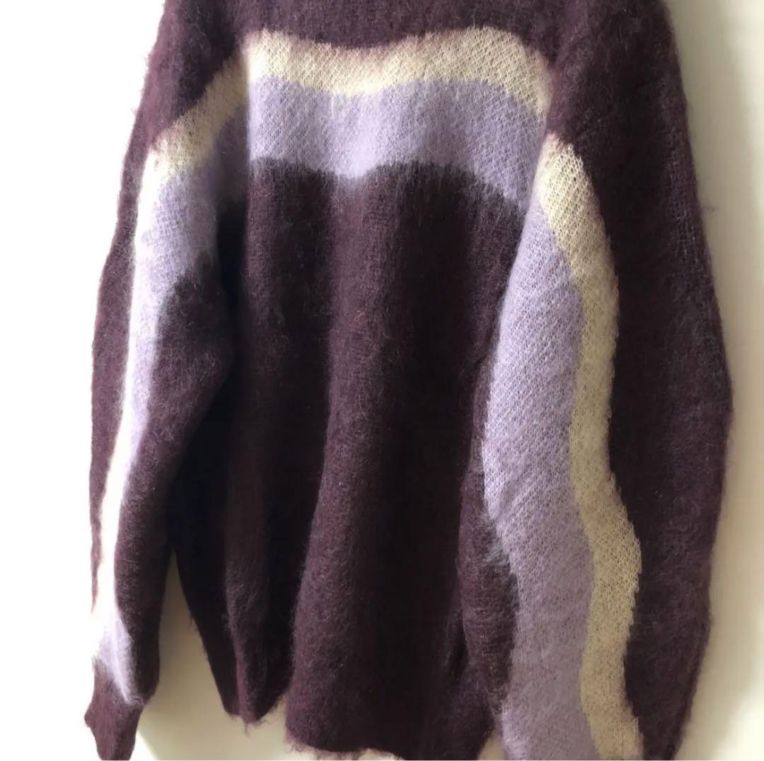 nknit wave pattern mohair KNIT
