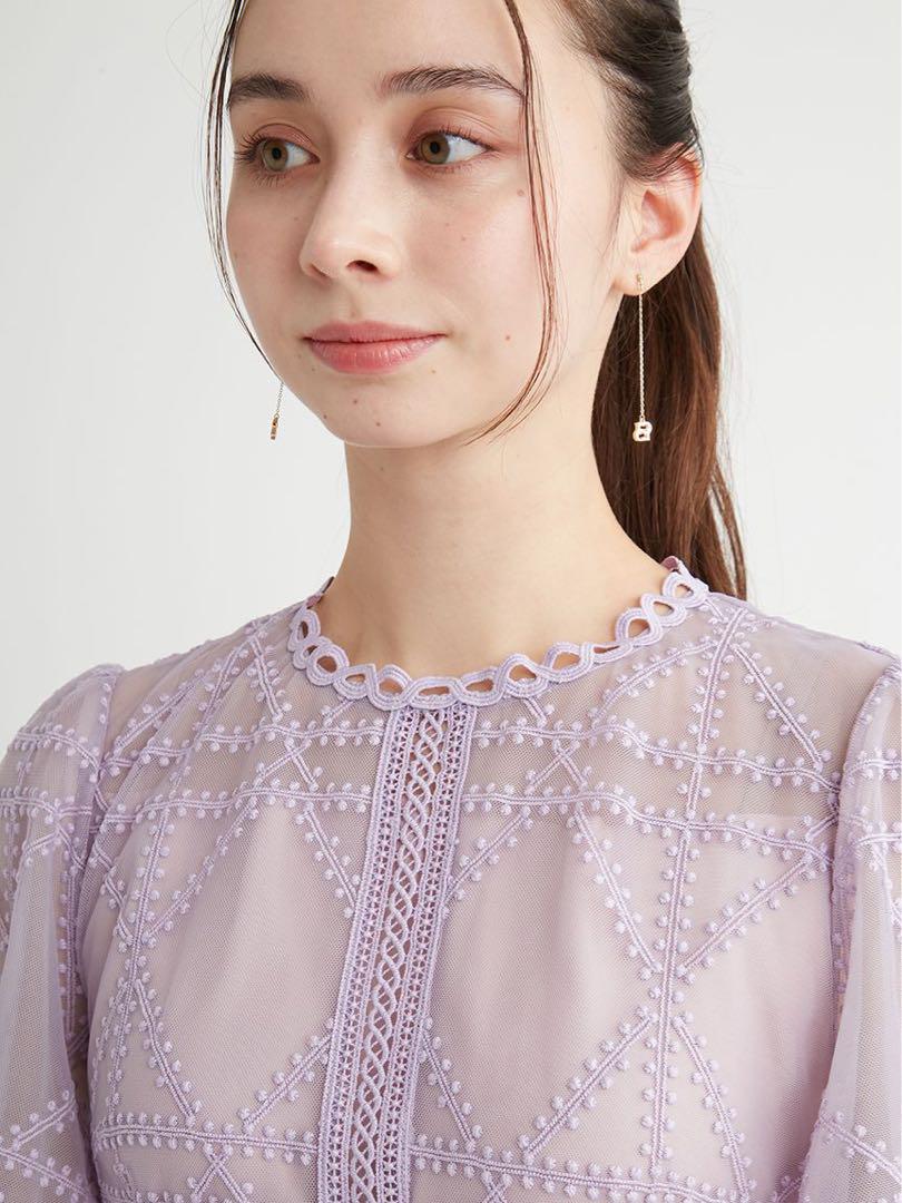 プレイドパターンチュールドレス　セルフォード