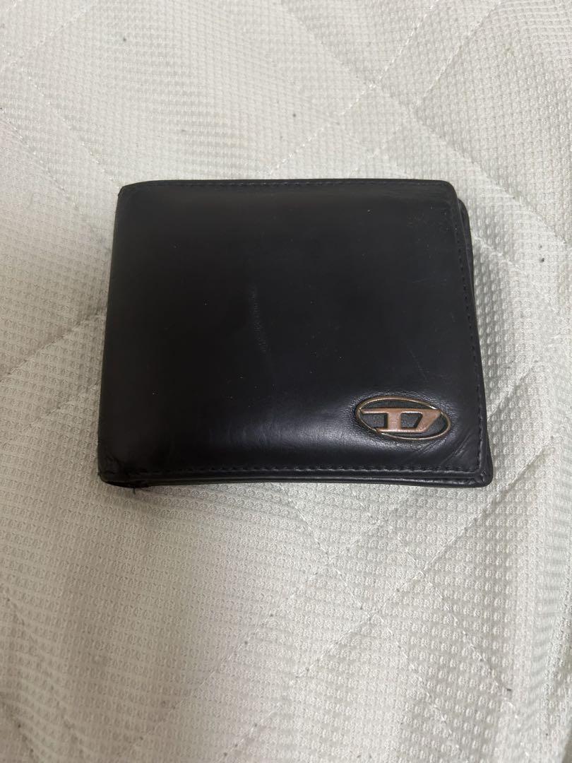 Diesel レザー製 ブラック 二つ折り財布