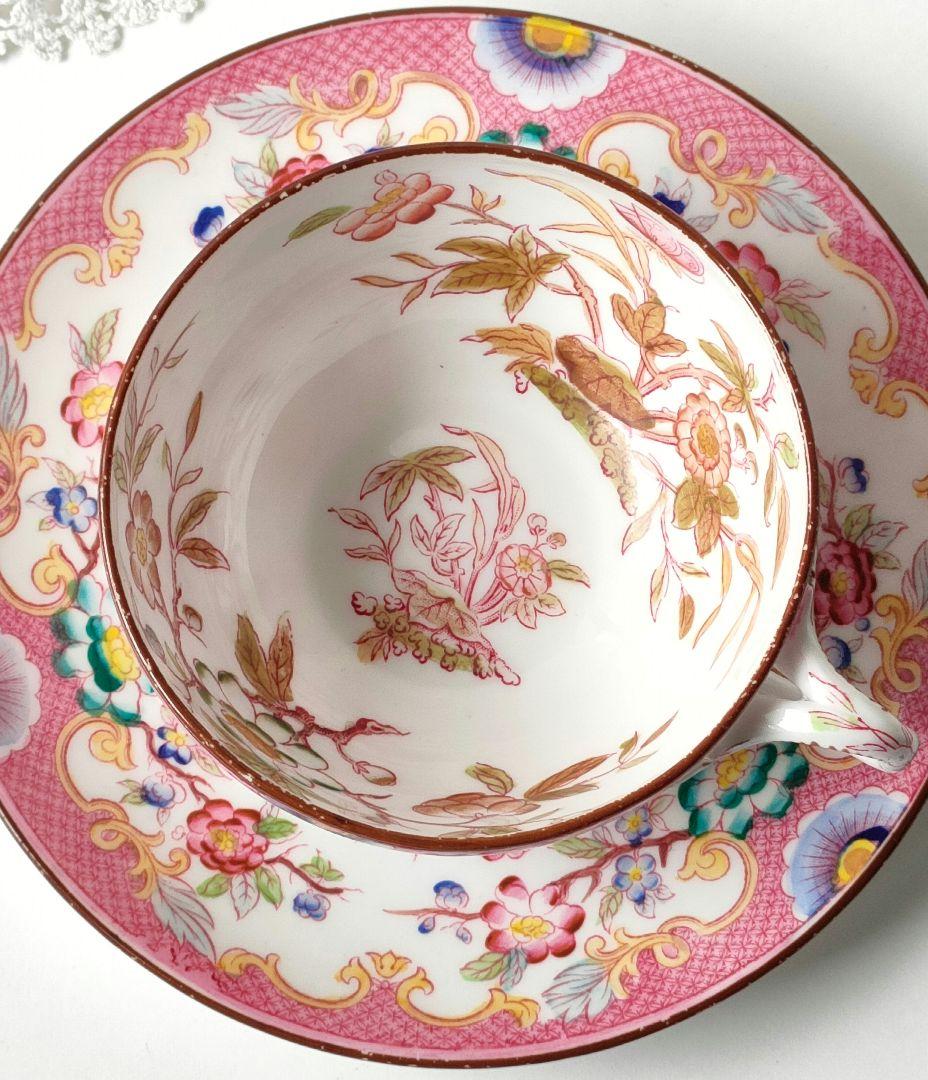 美品　サルグミンヌ　Minton　カップ&ソーサー　フランスアンティーク