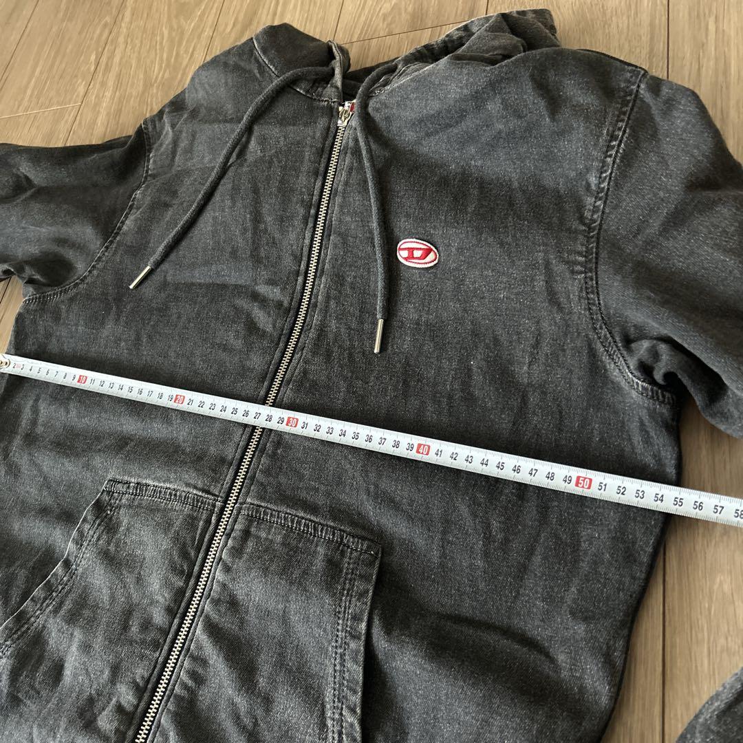 ディーゼル　DIESEL パーカー　ブラック　デニム　M