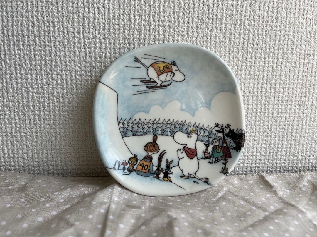 ARABIA ムーミン ウォールプレート ヴィンテージJump Slope