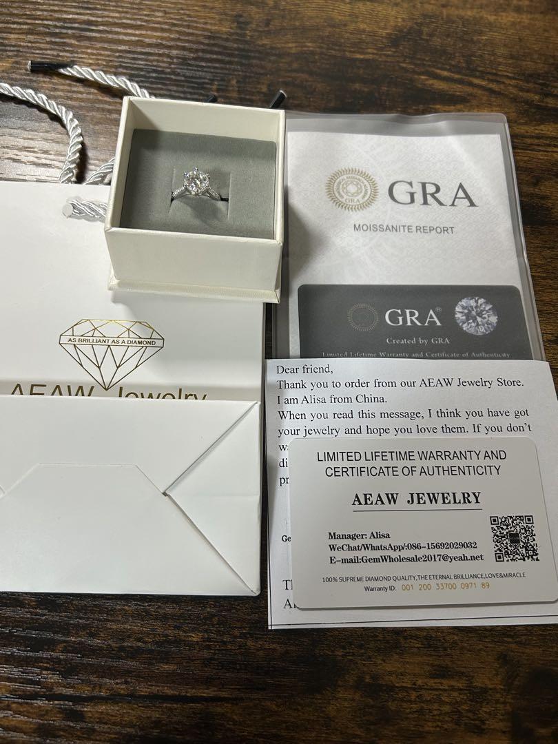 AEAWダイヤモンド2.0ct リング証明書付き