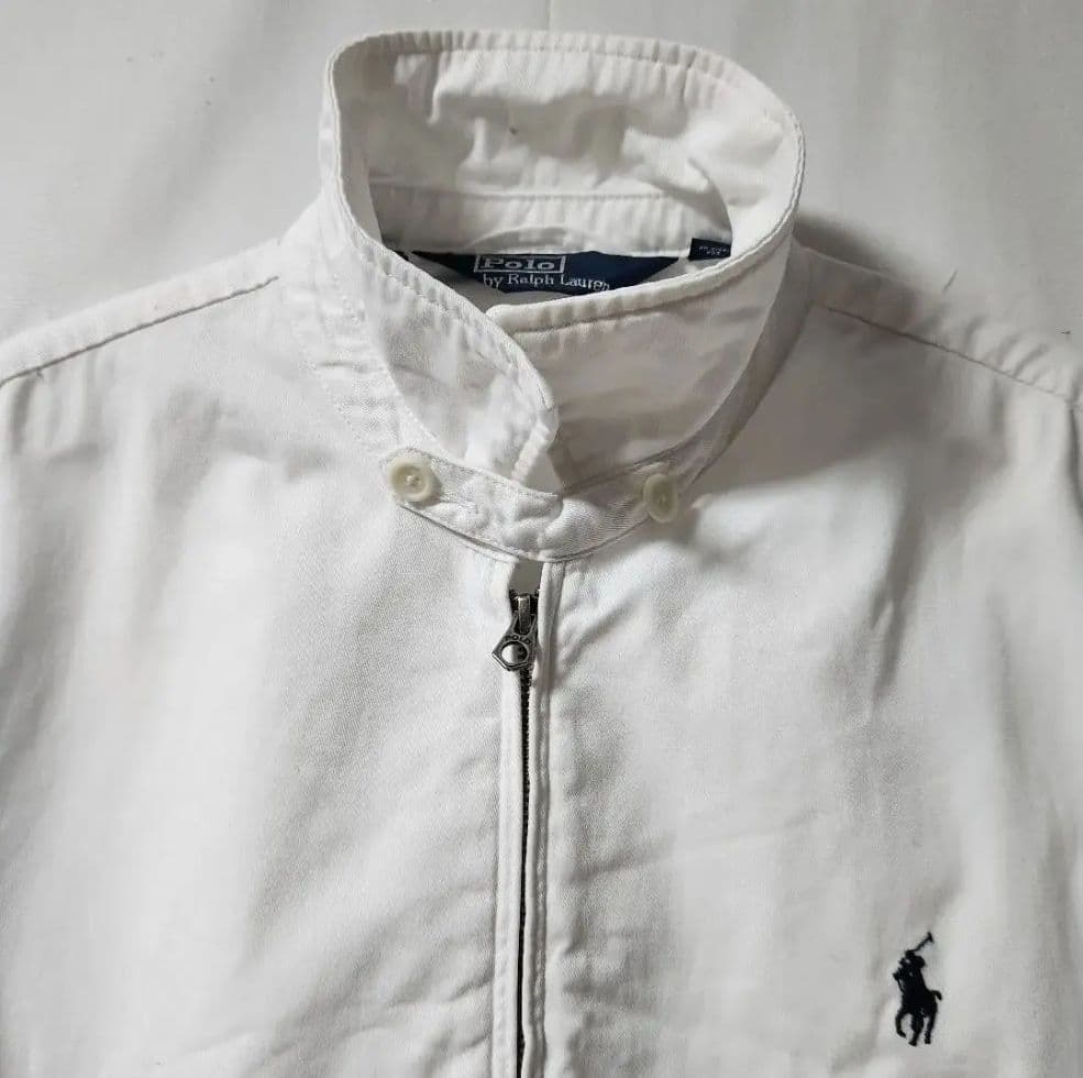 90s Polo RalphLauren ラルフローレン　スイングトップ　白　L