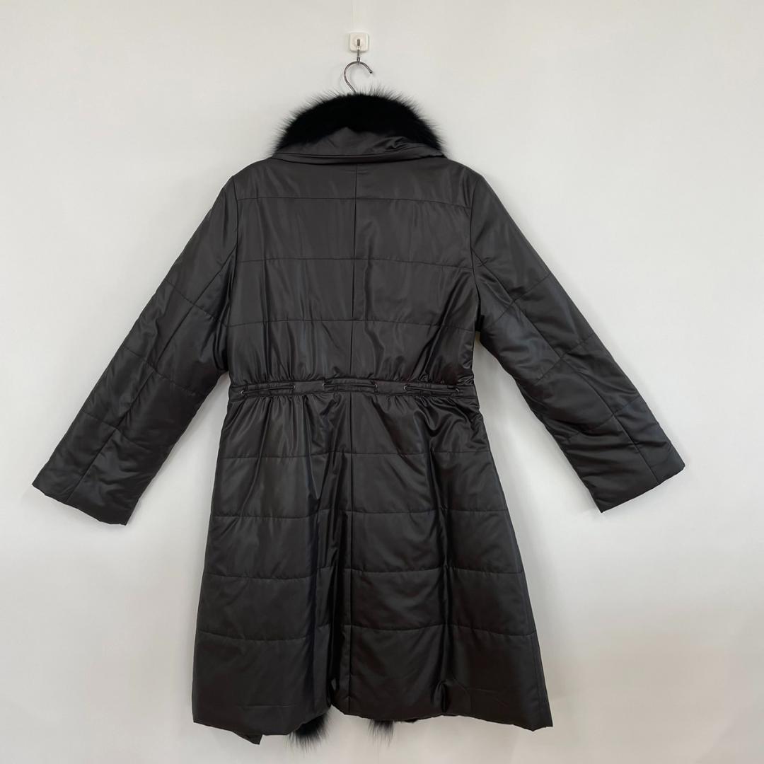 ⭐️ワオス⭐️レディースダウンコート 40サイズ ファー付 美品 ブラック