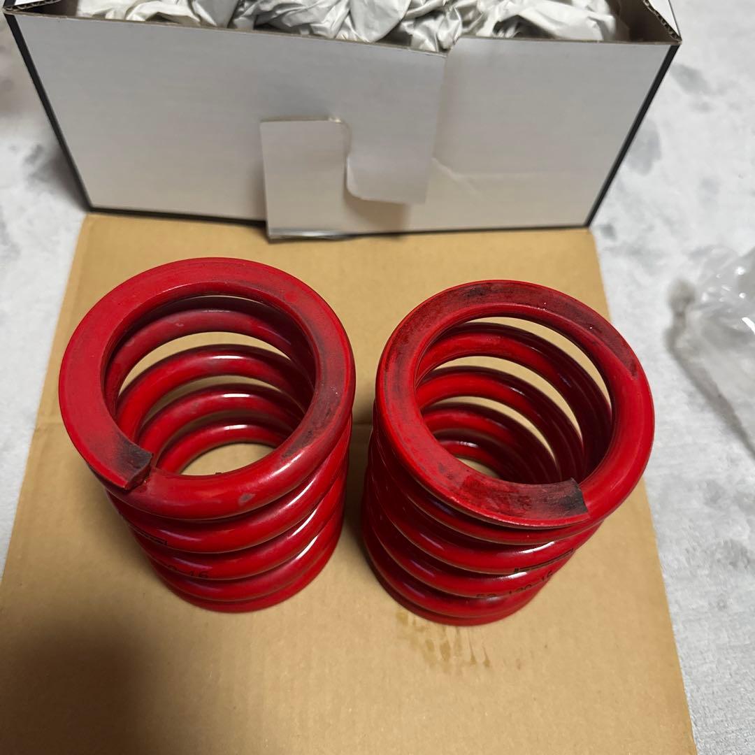 Largus 赤 スプリング バネ id62 自由長120 16k 2個セット