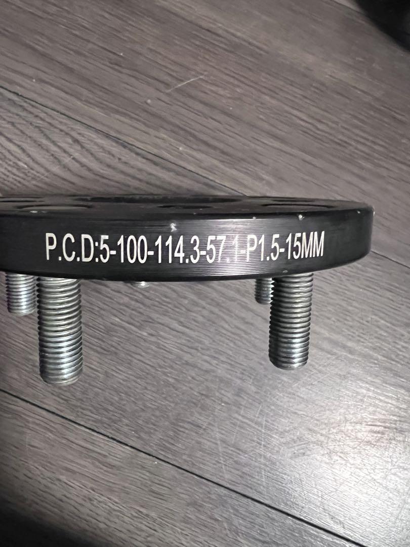 ワイトレ PCD100→PCD114.3変換スペーサー15mm