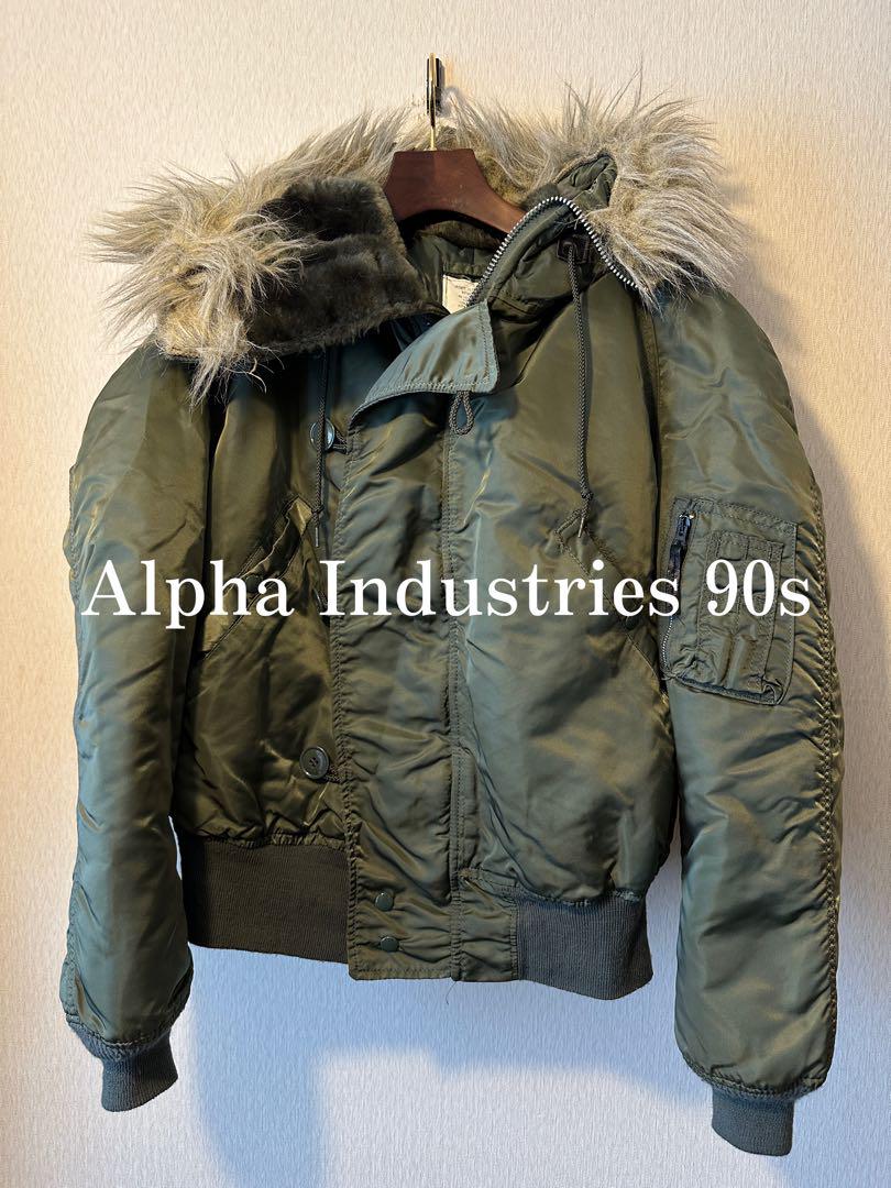 90s ALPHA N-2B Flight Jacket サイズM 色ボルドー Alpha n-2b flight jacket - Gem