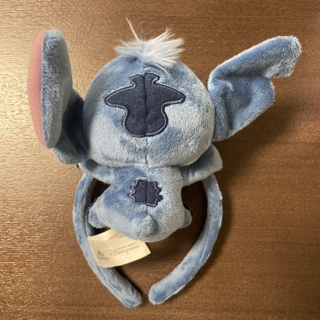 香港ディズニー　スティッチ　ぬいぐるみカチューシャ2個セット 香港ディズニー スティッチ ぬいぐるみカチューシャ2個セット