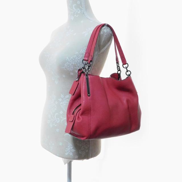 超激得国産 美品COACHコーチ ハンドバッグ ダルトン レザー 赤 73546 正規品 4chjW-m81069749196 人気新作登場