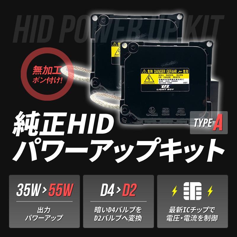 ☆55W化 タイプA 純正バラスト D4S D4R パワーアップ HIDキット