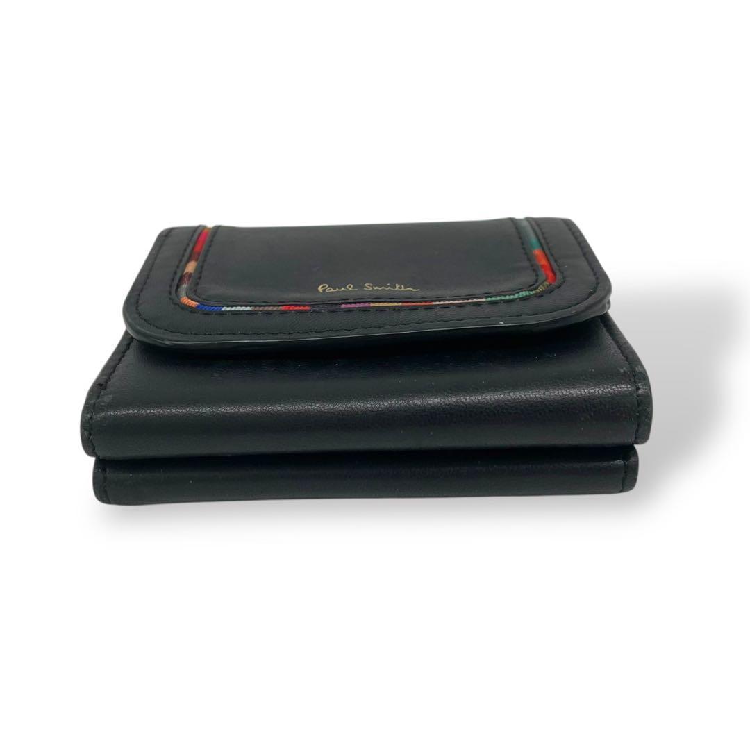 売れ筋商品 美品 ポールスミス スワールインセット レザー 三つ折り財布 小物