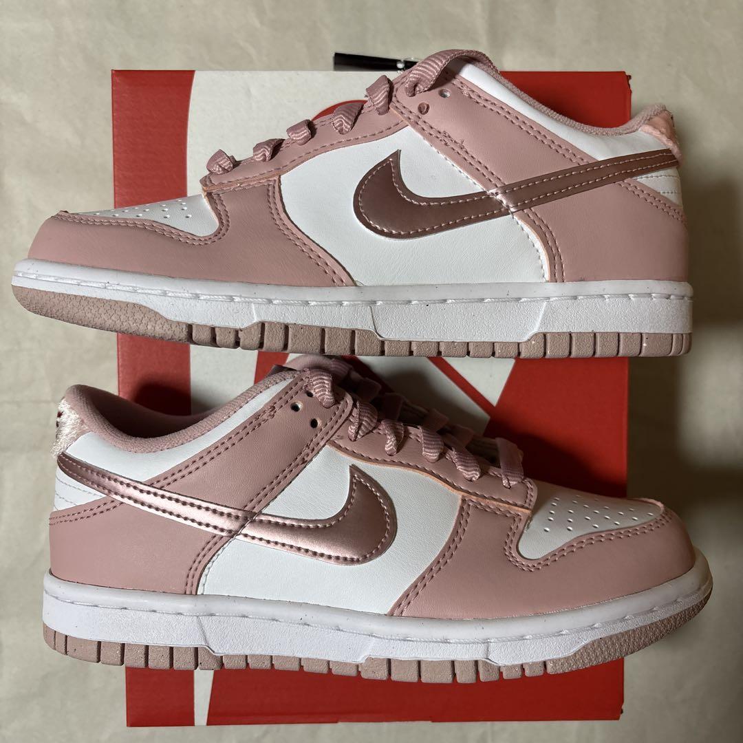 NIKE ナイキ ダンク ロー GS ピンクベルベット 23cm