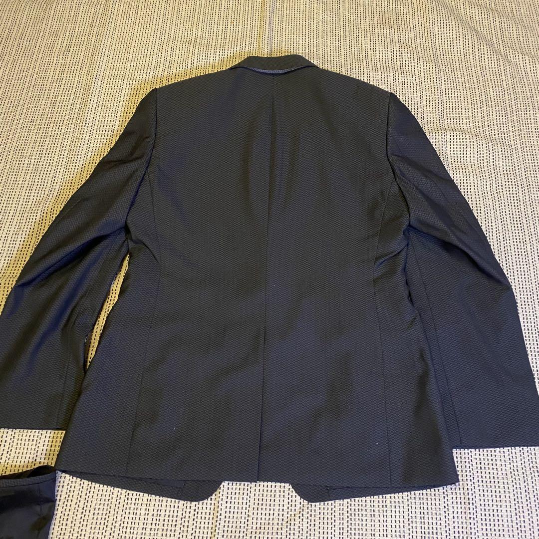 【美品】renoma レノマ　ダークグレー 3ピース ビジネススーツ　A4