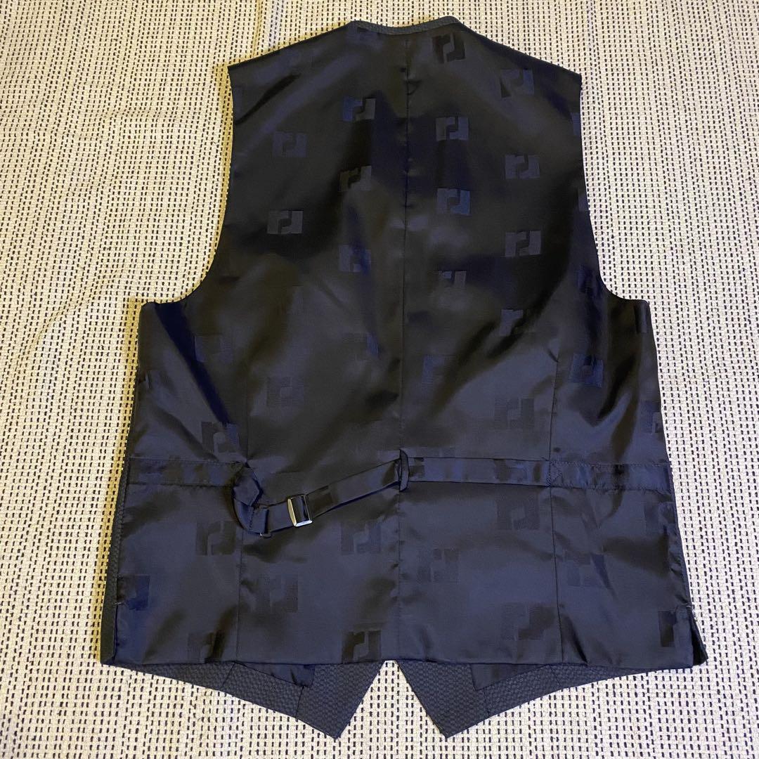 【美品】renoma レノマ　ダークグレー 3ピース ビジネススーツ　A4