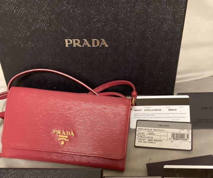 お1人様1点限り Prada お財布ポシェット 長財布 小物 Www Marengoef Com