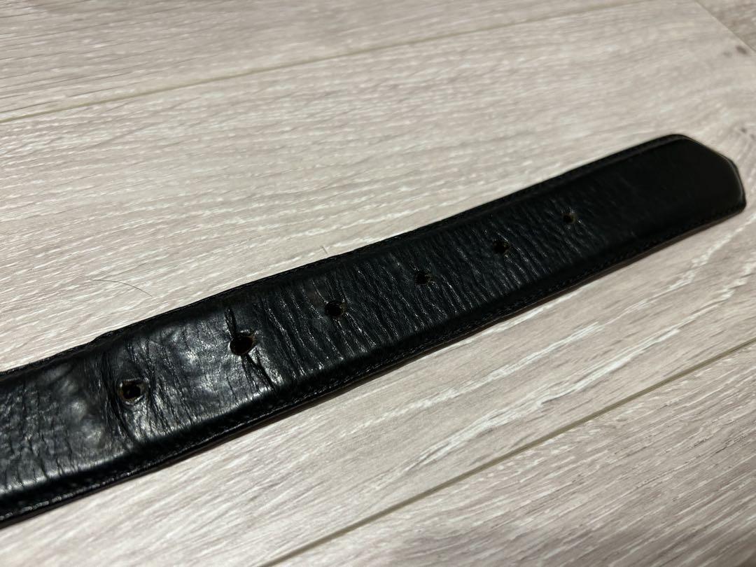 クロムハーツ　ローラー ベルト レザー ブラックW34　正規品