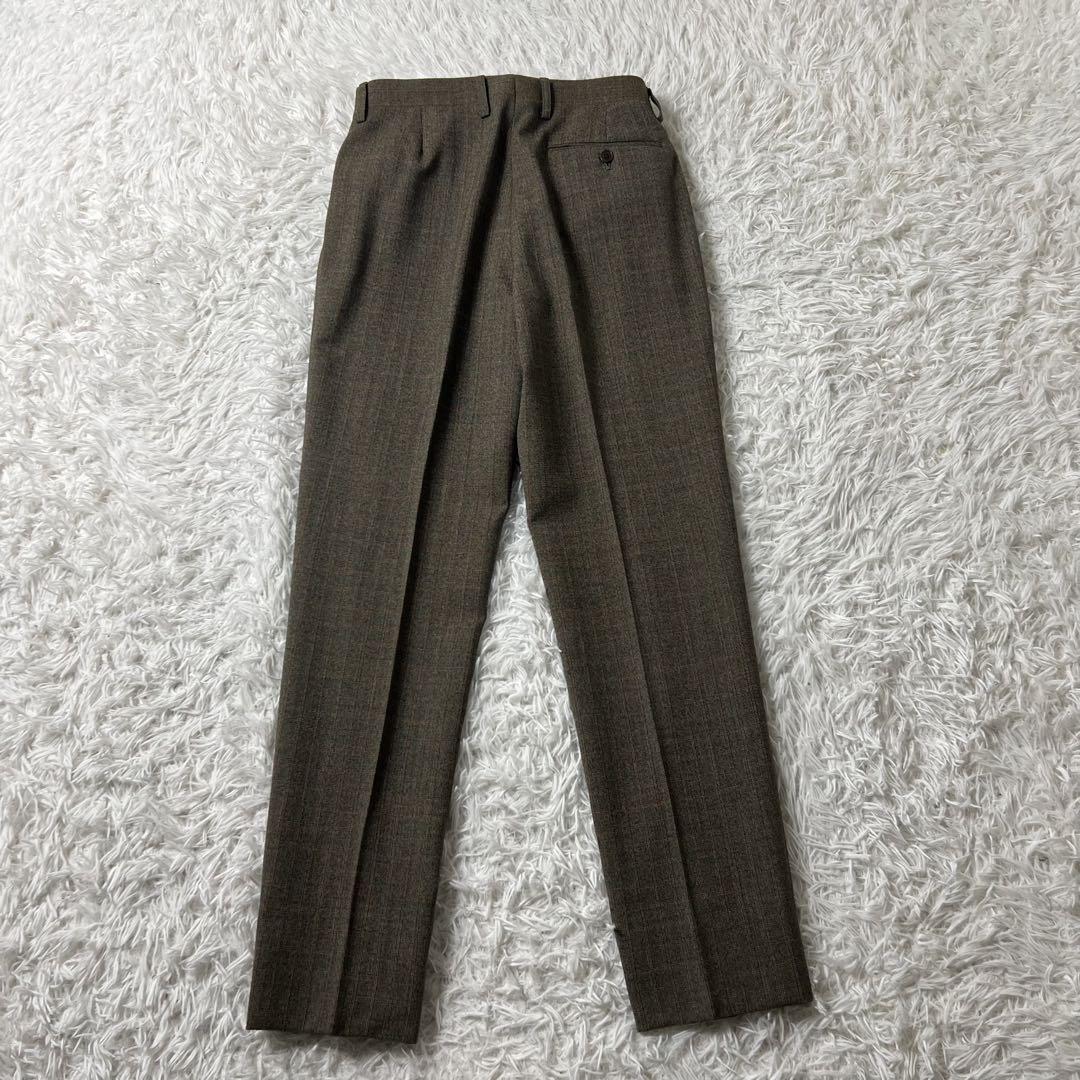 ポールスミス 高級生地コラボ チェック柄 茶色 セットアップ
