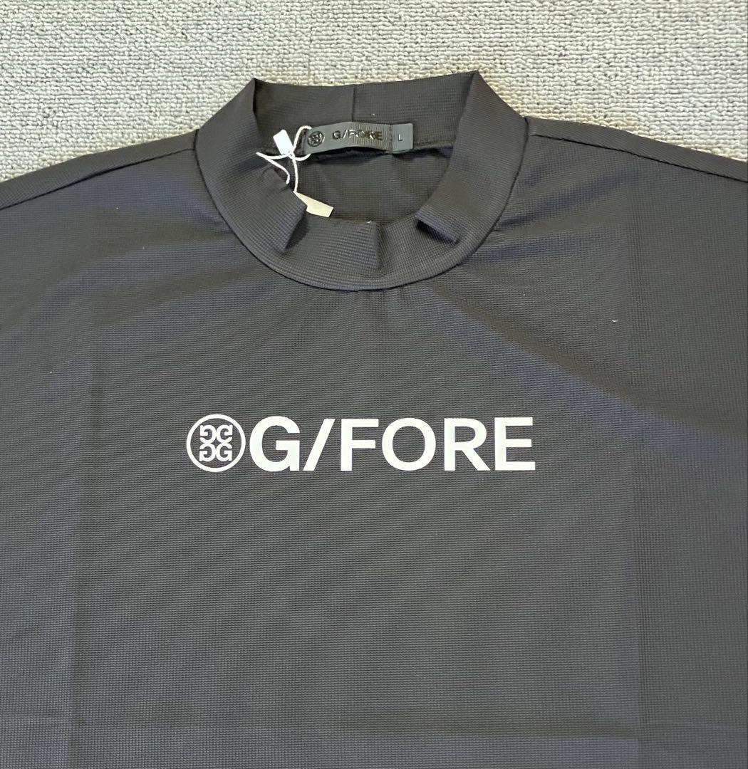 G/FORE ジーフォア Mサイズ MOCK NECK T-シャツ ブラック