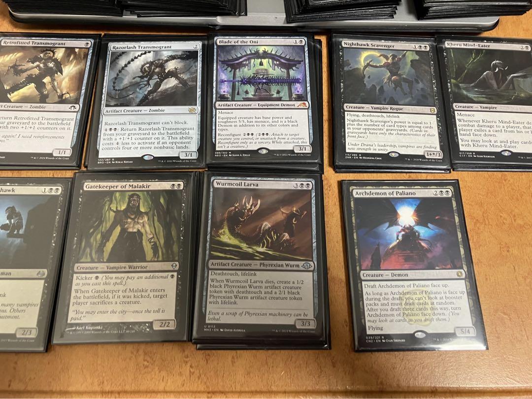 MTG 引退品　黒単　白黒　土地　アルティメットガード　デッキケース