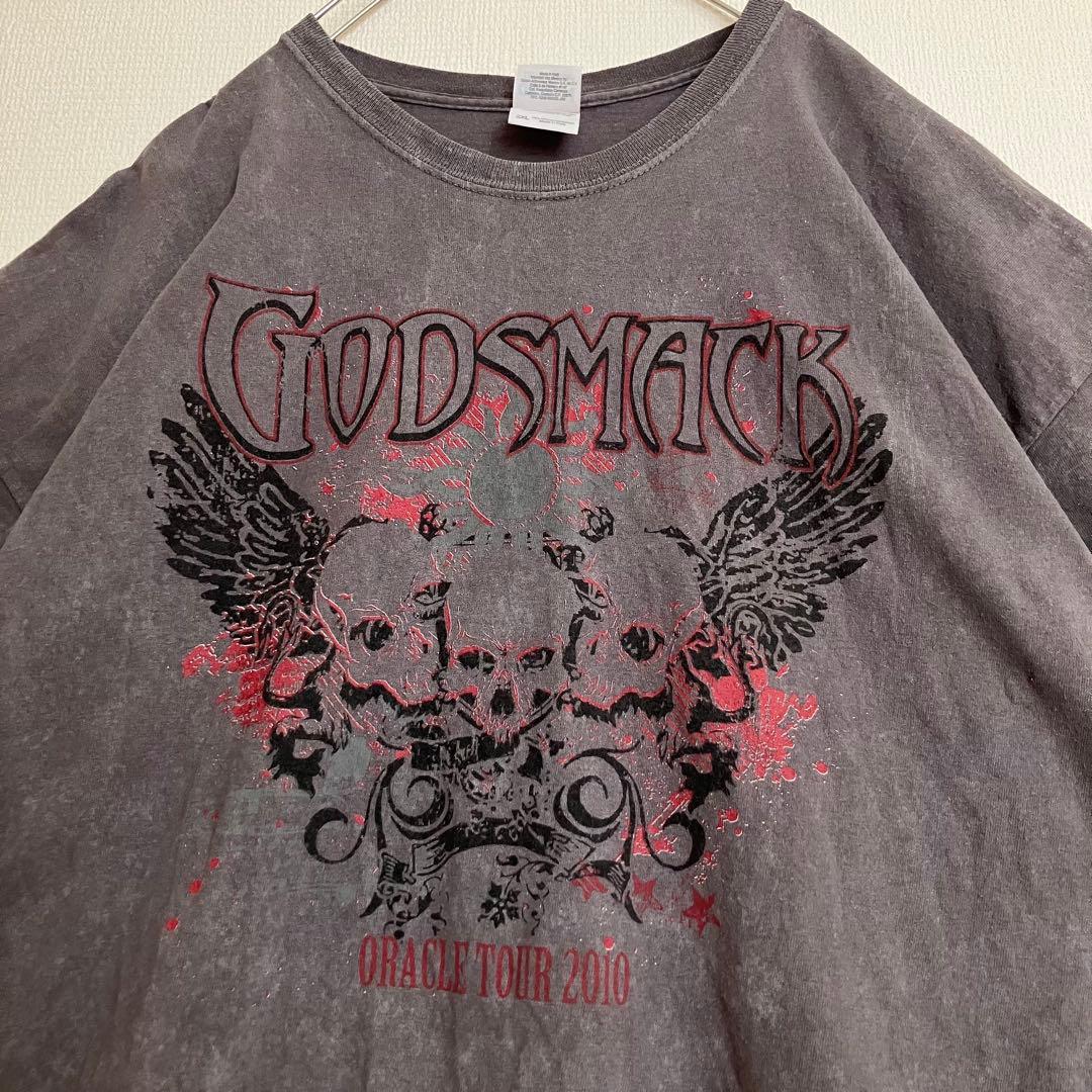 ゴッドスマック ツアー限定バンドTシャツtシャツ バンTバンt 超オーバーサイズ