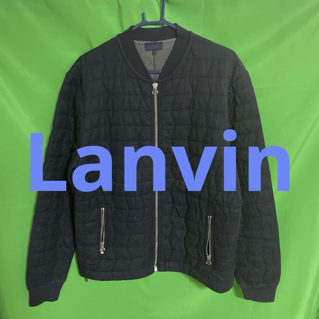LANVIN ネイビー キルティングジャケット
