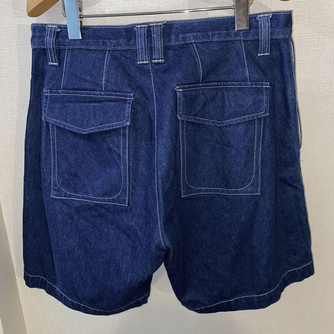 E.TAUTZ 1タックデニムショーツ size32 イギリス製 ワイド