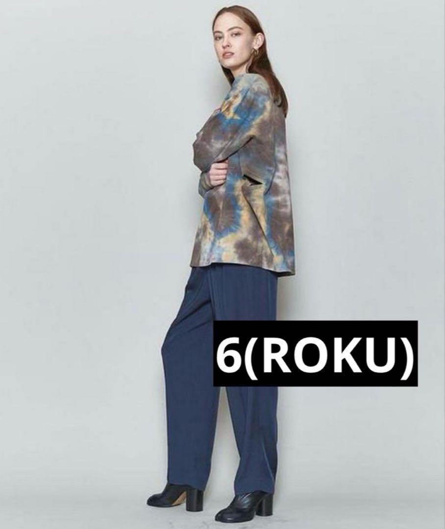 トップス 6(ROKU)DOUBLE SLIT TIEDYE MOTIF PULLOVER 6(ROKU)DOUBLE SLIT TIEDYE MOTIF PULLOVER トップス