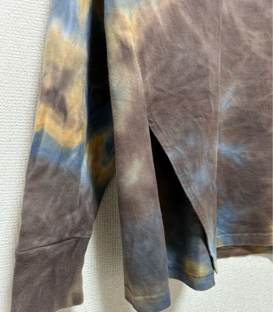 6(ROKU)DOUBLE SLIT TIEDYE MOTIF PULLOVER トップス