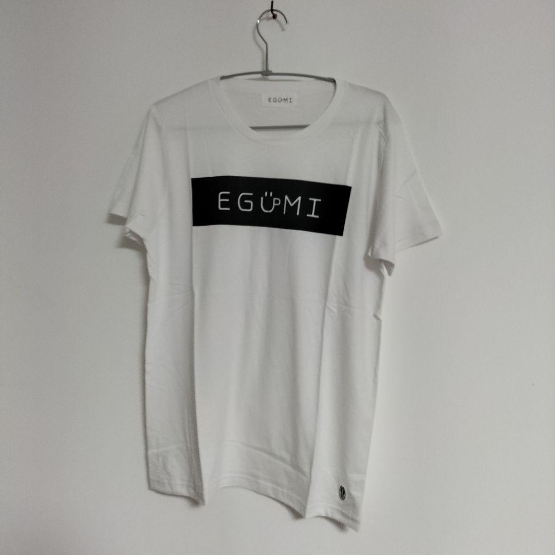 江口拓也【EGUMI】 ロゴTシャツ ブラック、ホワイト