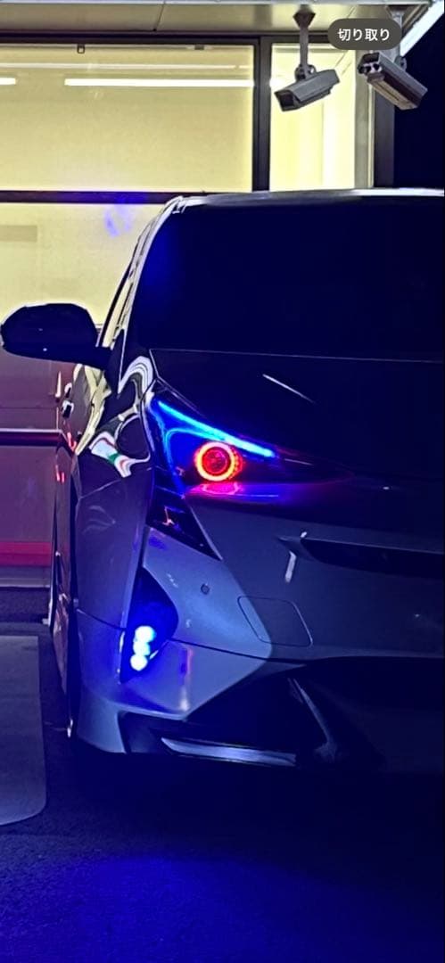 トヨタプリウス50前期イカリングヘッドライト