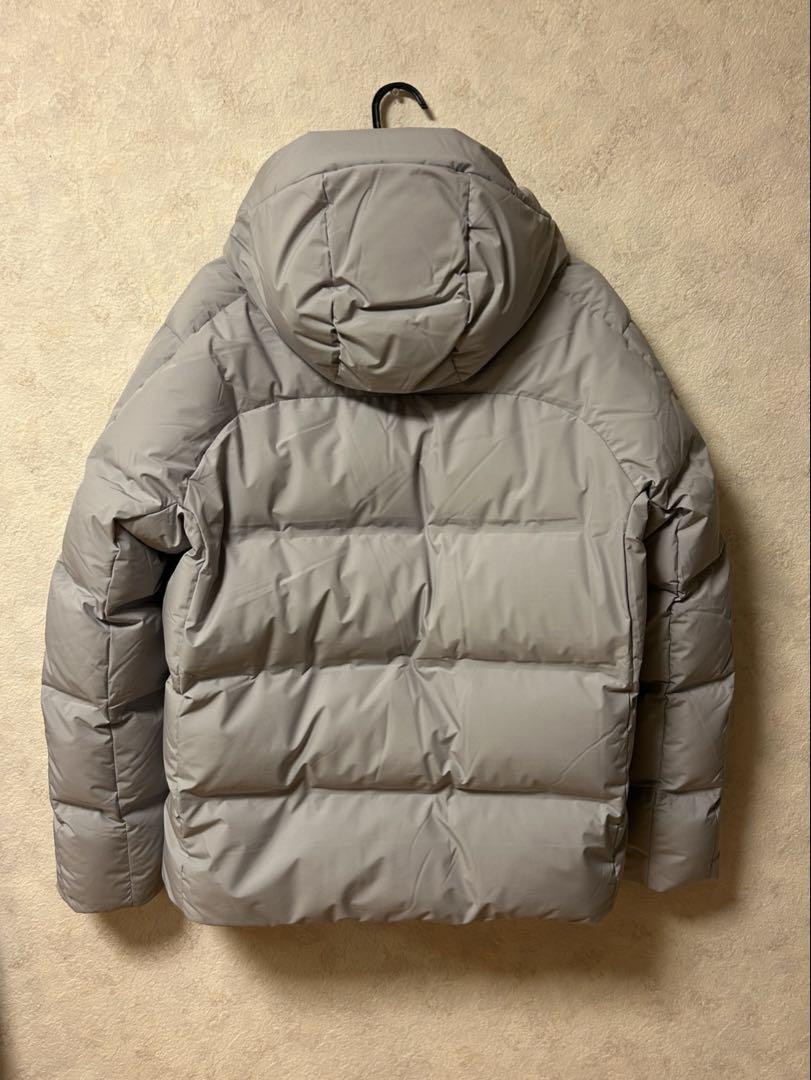 UNIQLO シームレスダウンパーカー 3Dカット ライトグレー XL