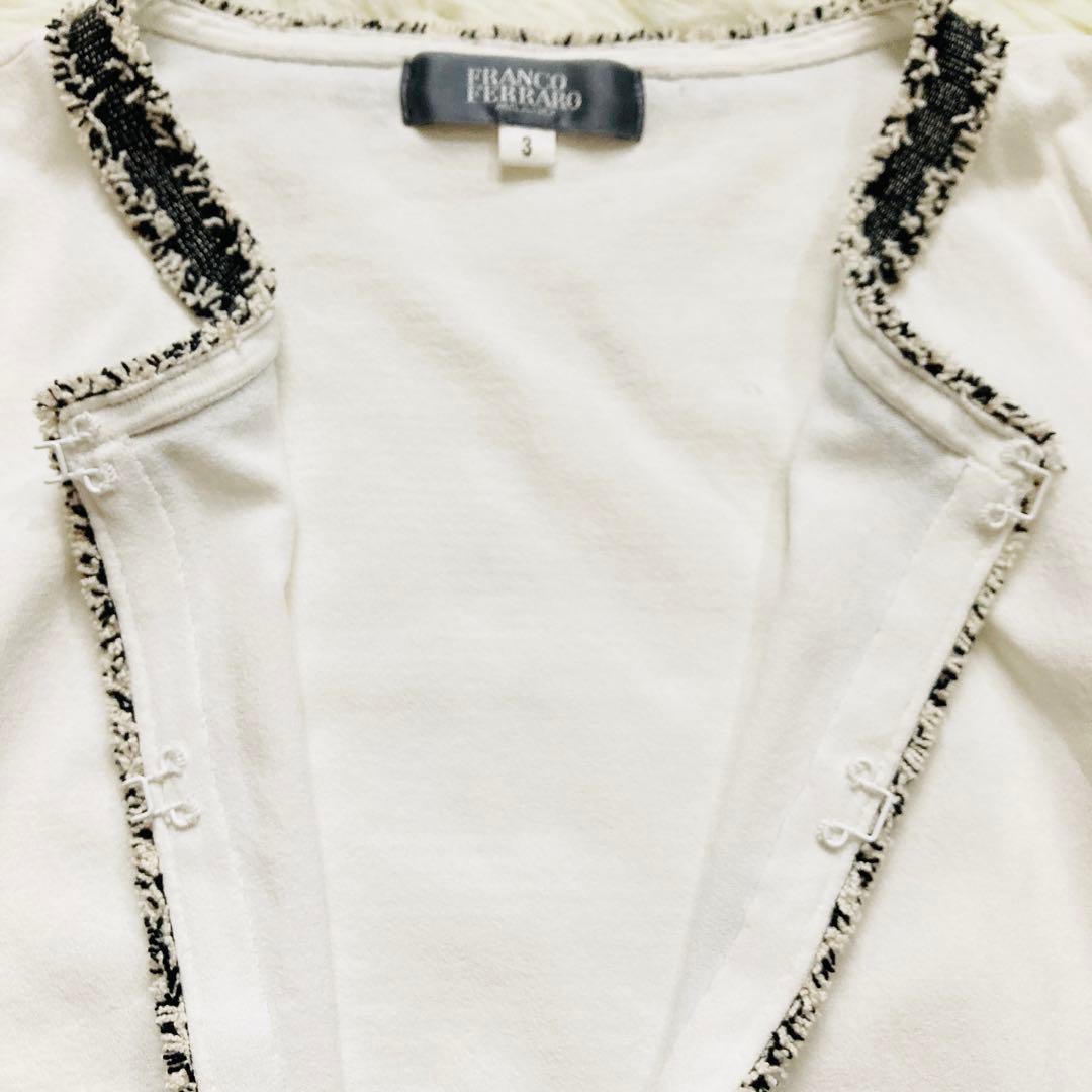 未使用級】フランコフェラーロ アンサンブル リボンブローチ付き