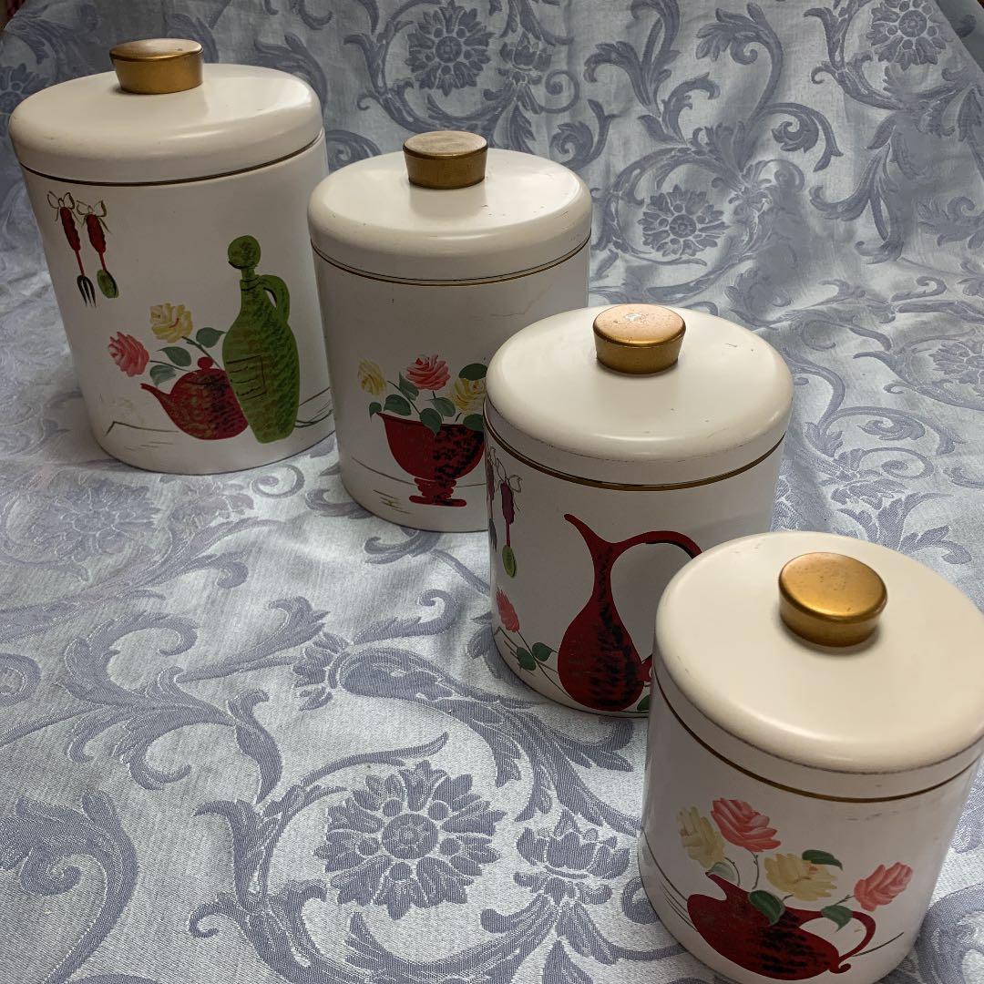 ランズバーグ 4個缶セット ケーキホルダー傷や汚れあり