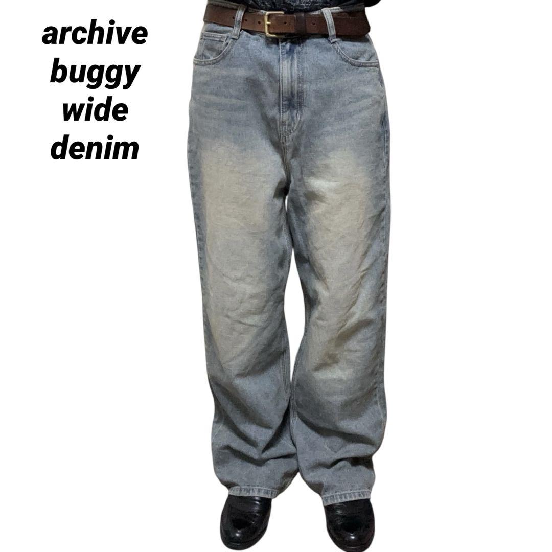 00s archive cargo buggy wide pants ギミック archive Authentic wide buggy cargo pants - メルカリ
