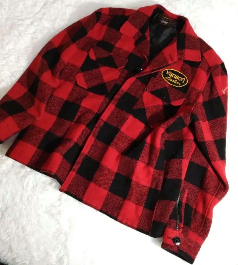 美品　バンソンライダースジャケット　メンズ2XL