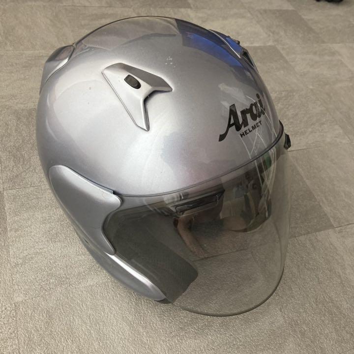 Arai サファイヤシルバー カバー付き Mhel7-m81121092103 ヘルメット 正規店人気
