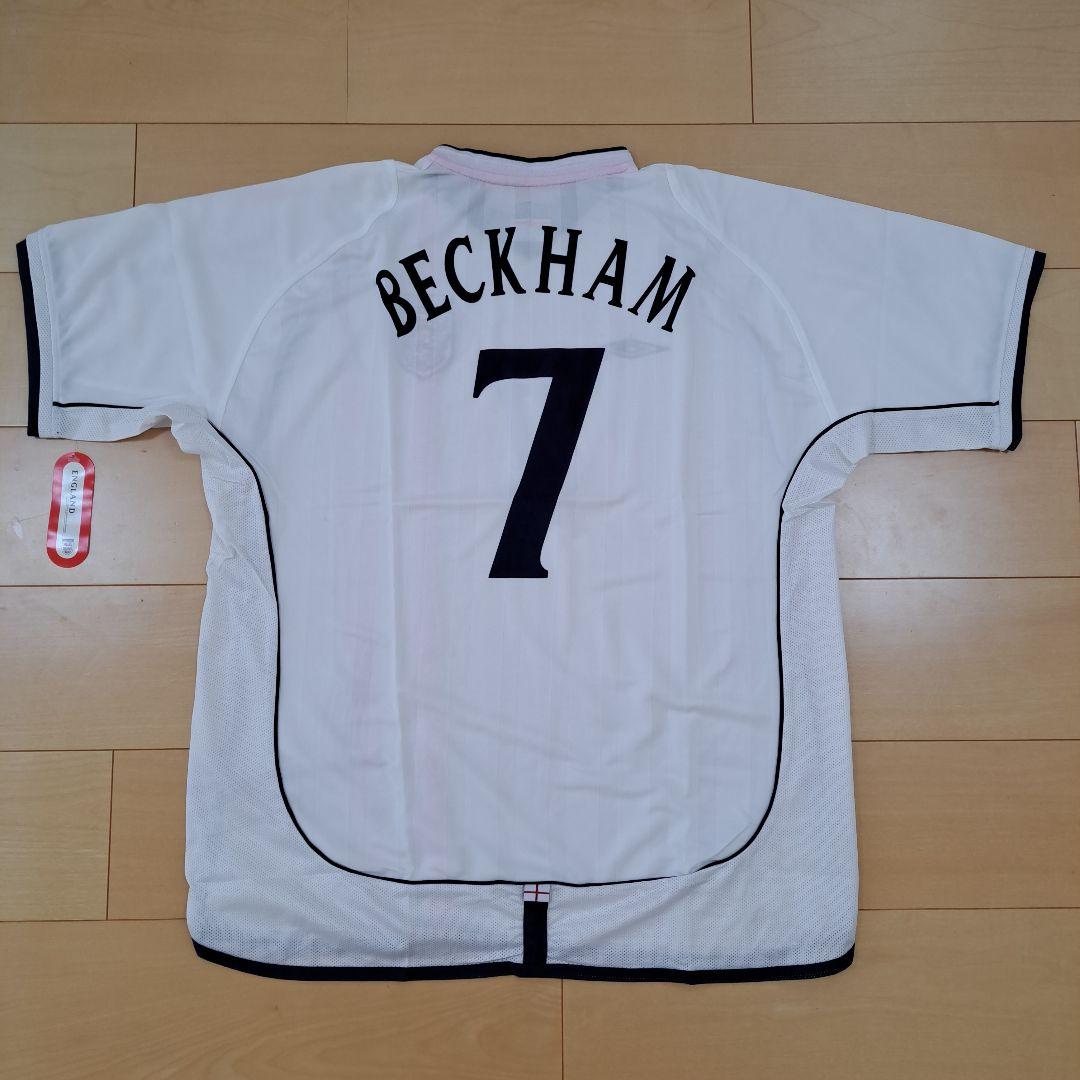 02日韓W杯 イングランド代表 ＃7　ベッカム　サイズＸＬ　新品未使用タグ付②