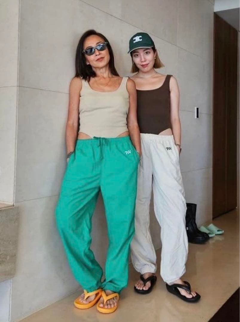 ナイロンパンツ アイボリーM