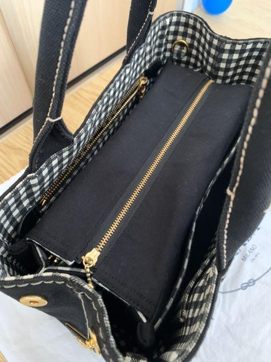 超美品♪】PRADA カナパ S NEROブラック 限定 ギンガムチェック - メルカリ 超美品♪】PRADA カナパ S NEROブラック 限定 ギンガムチェック - メルカリ