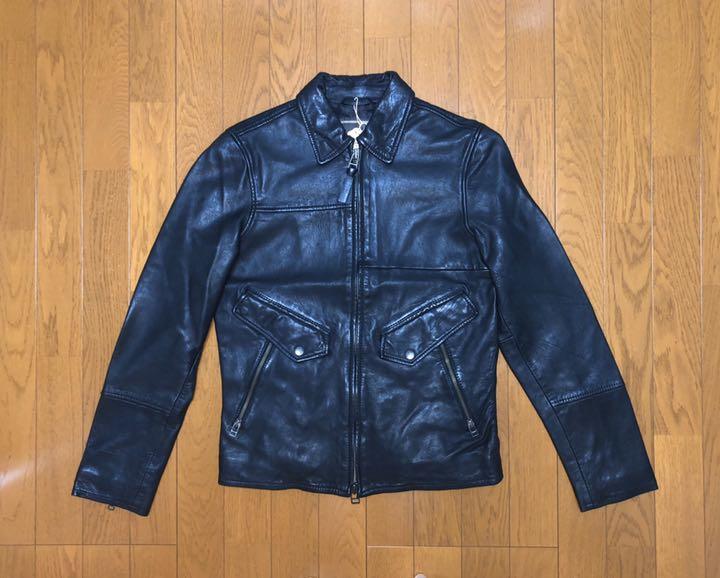 新品 ライダース レザージャケット 2 黒 kg0rc-m81128626457 Pretty Green シングル 高品質即納