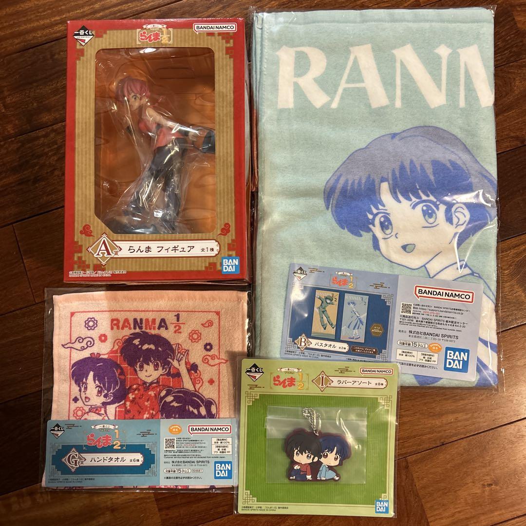 一番くじ　らんま1/2 A賞　らんまフィギュア　B賞　バスタオル　まとめ売り らんま1/2 一番くじ A賞 らんま フィギュア B賞 バスタオル 他4
