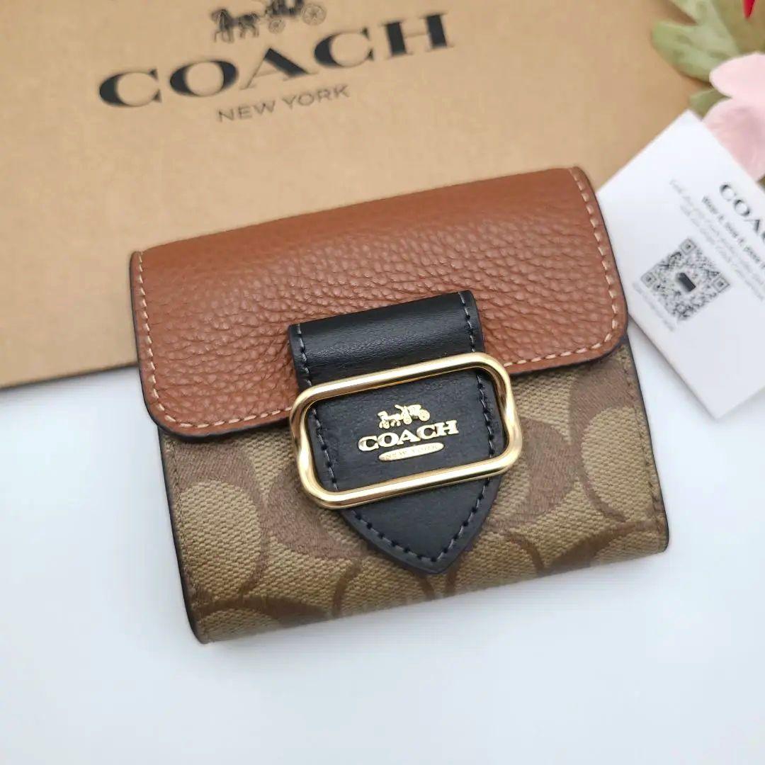 新品 COACH コーチ 折り財布 シグネチャー