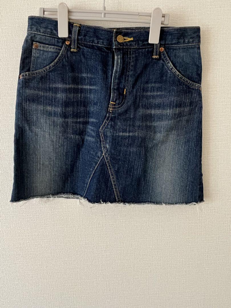 Lee 切りっぱなしデニムミニスカート
