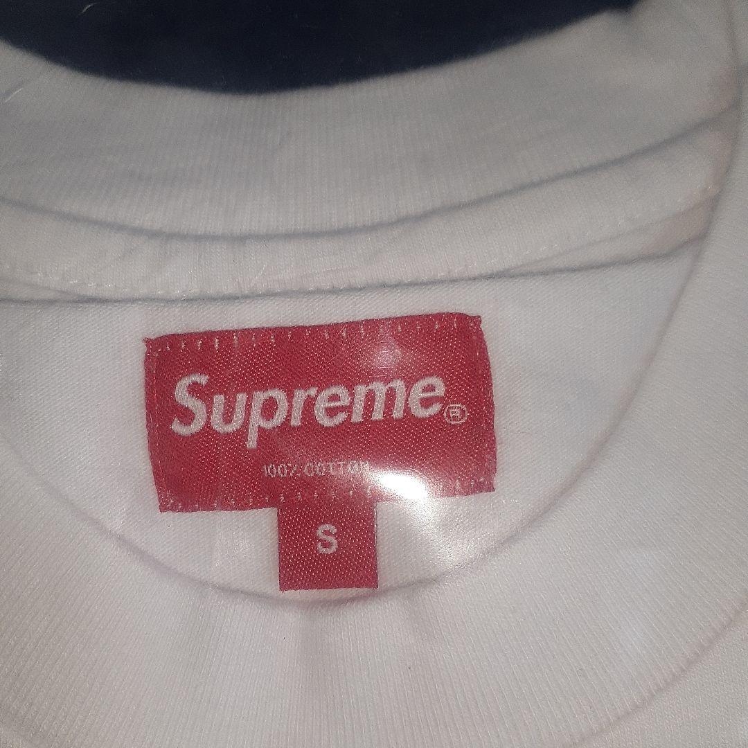supreme 20ss スタッズ ロンT 長袖 ホワイト Sサイズ